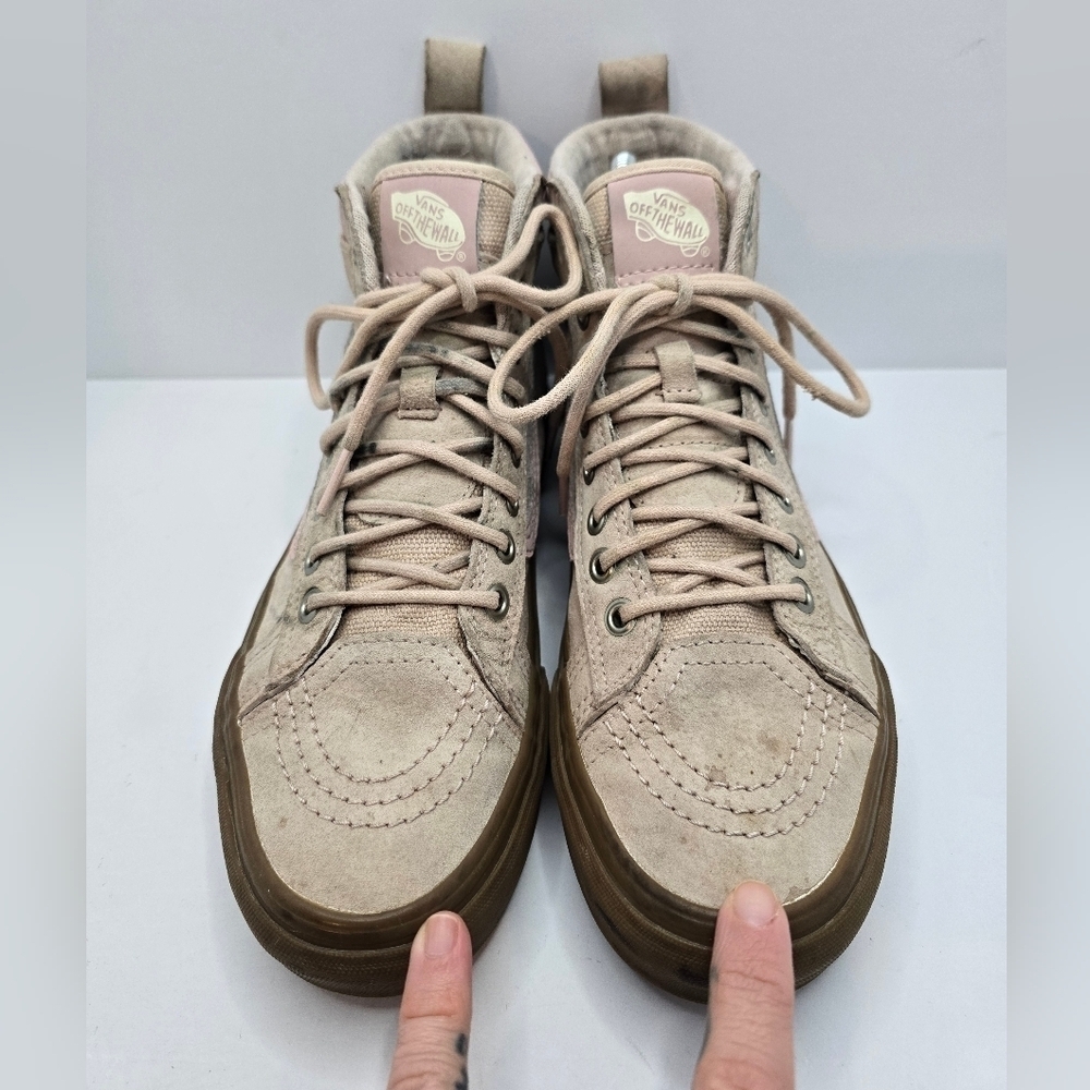 Vans | SK8-HI MTE pastel pink outdoor sporty gumsole sneakers | WMS 8 - Picture 7 of 15